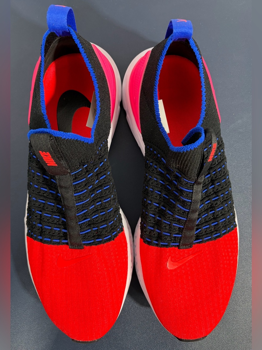 Nike REACT PHANTOM RUN FLYKNIT 2  Women’s Sneakers  Size 12 (DX2354 001) - Picture 6 of 8